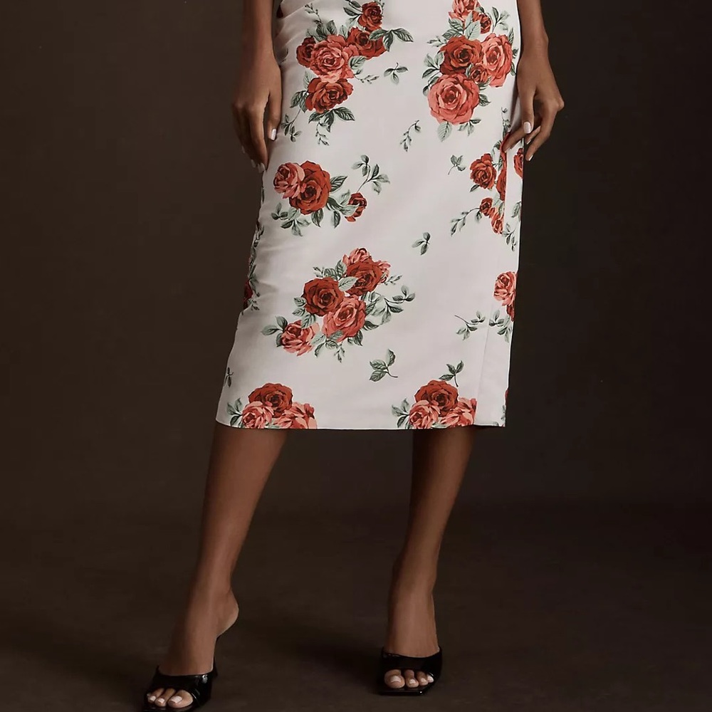 Anthropologie Sachin & Babi Nora Rose Strapless Notch-Neck Taffeta  Dress - Picture 6 of 14